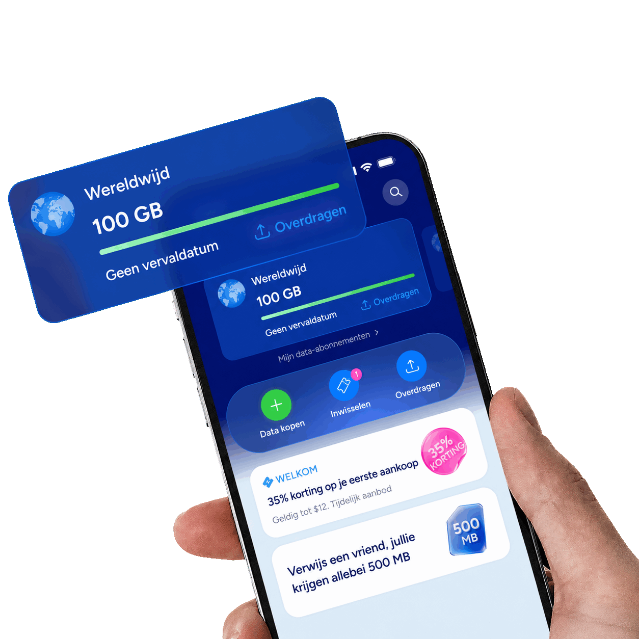Eskimo eSIM app showing data plans and promotions